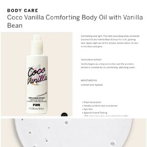 NWT Victoria's secret pink coco vanilla body oil